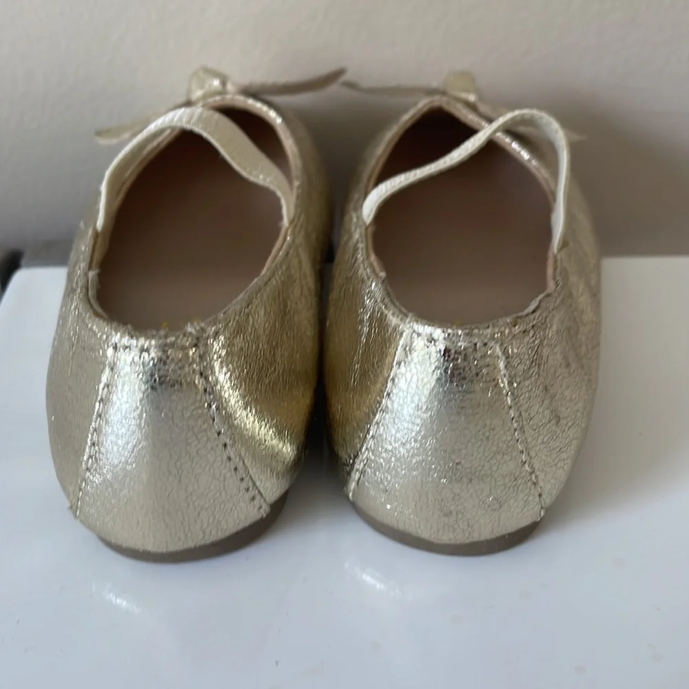 5/$25 Place Gold Shimmer dress shoes Baby Size 5